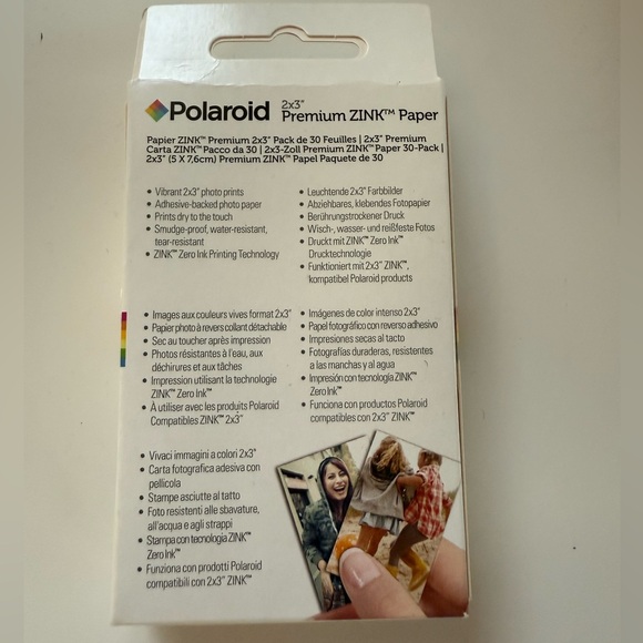 New In Sealed Package Polaroid 2x3 Premium ZINK Paper 30-Pack - Picture 2 of 2